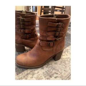 Frye Multi Buckle Accent Boots